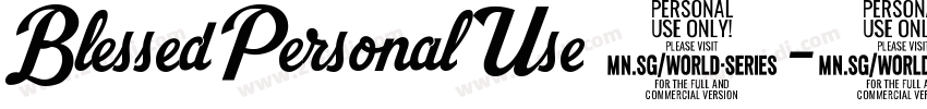 BlessedPersonalUse 常字体转换